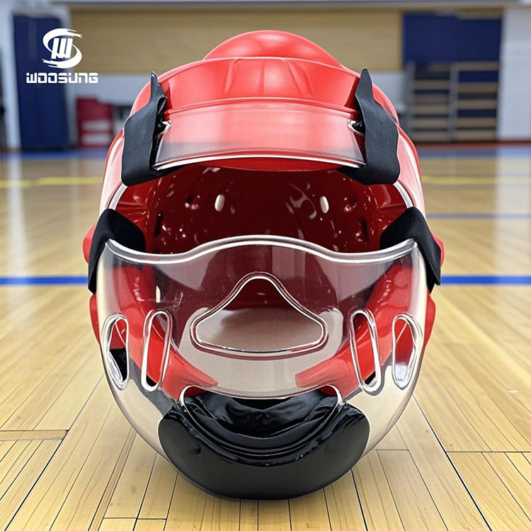 Taekwondo hovedbeskytter med ansigtsskærm